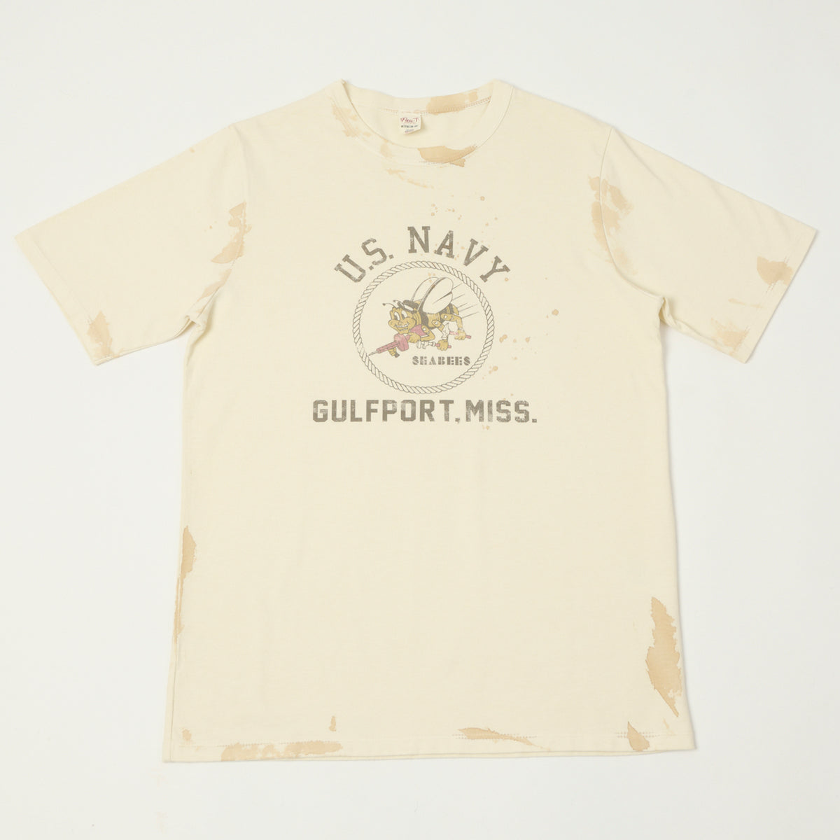 Flea-T 1950s 'Seabees' T-Shirt - White