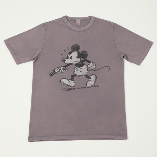 Flea-T 1950s 'Rebel Mickey' T-Shirt - Navy