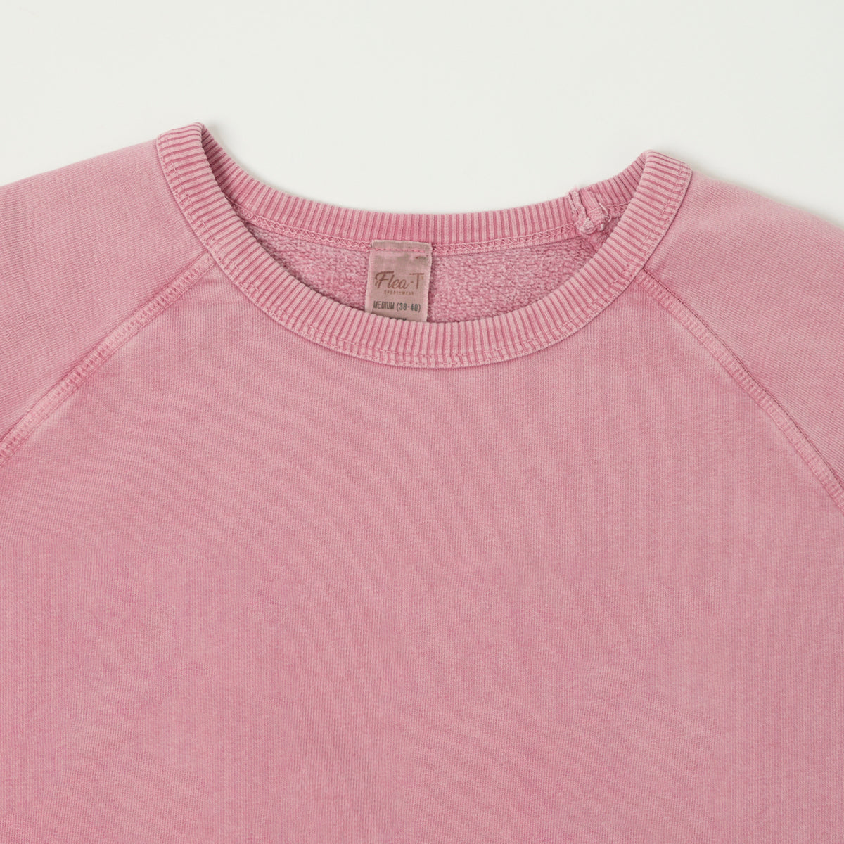 Flea-T 1950s Raglan Sleeve Sweatshirt - Pink