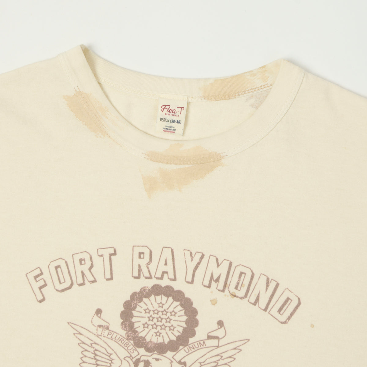 Flea-T 1950s 'Fort Raymond' T-Shirt - White