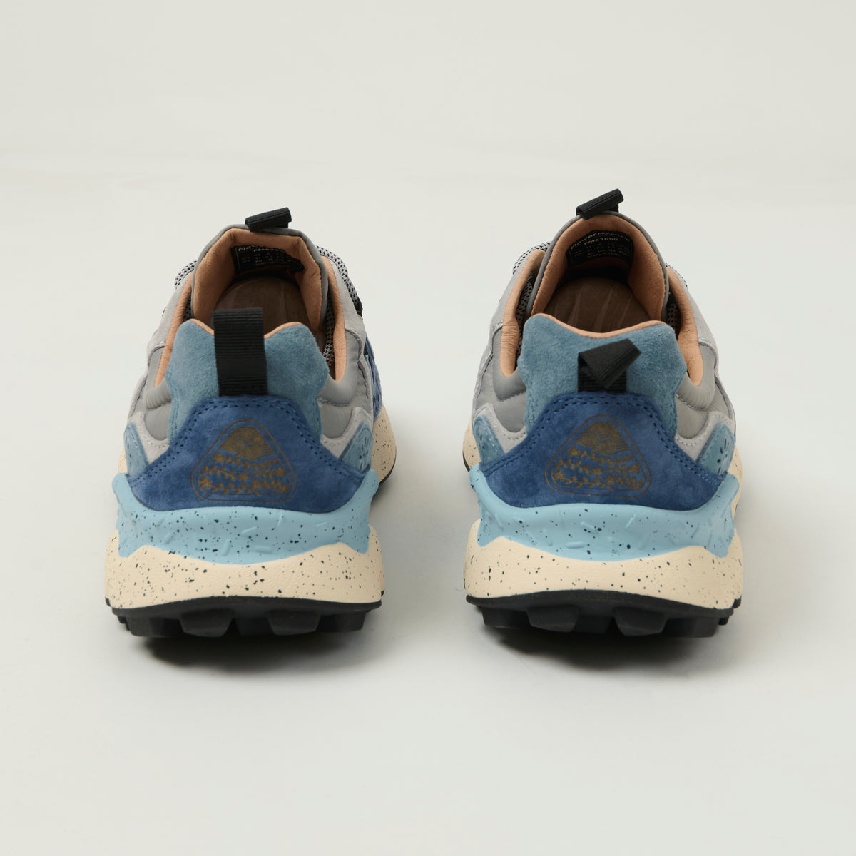 Flower Mountain Yamano 3 Suede/Nylon Sneaker - Light Blue/Deep Petrol/Stone