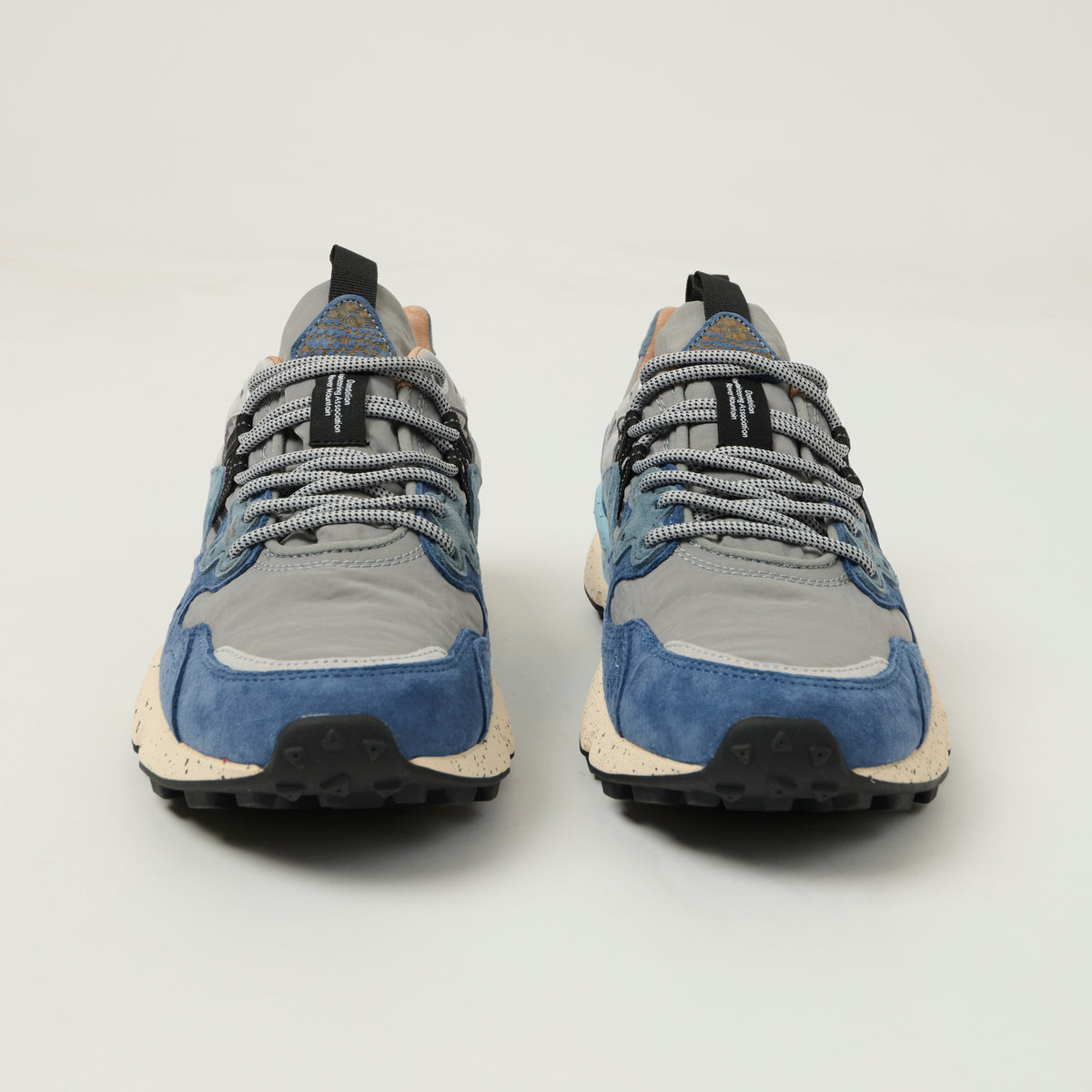 Flower Mountain Yamano 3 Suede/Nylon Sneaker - Light Blue/Deep Petrol/Stone