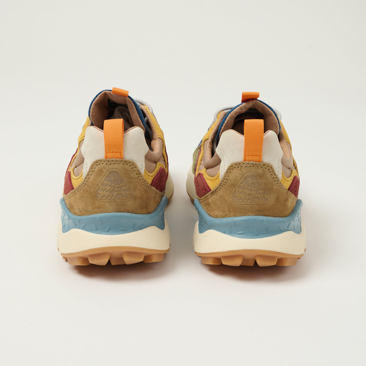 Flower Mountain Yamano 3 Suede/Nylon Sneaker - Blue/Army Green