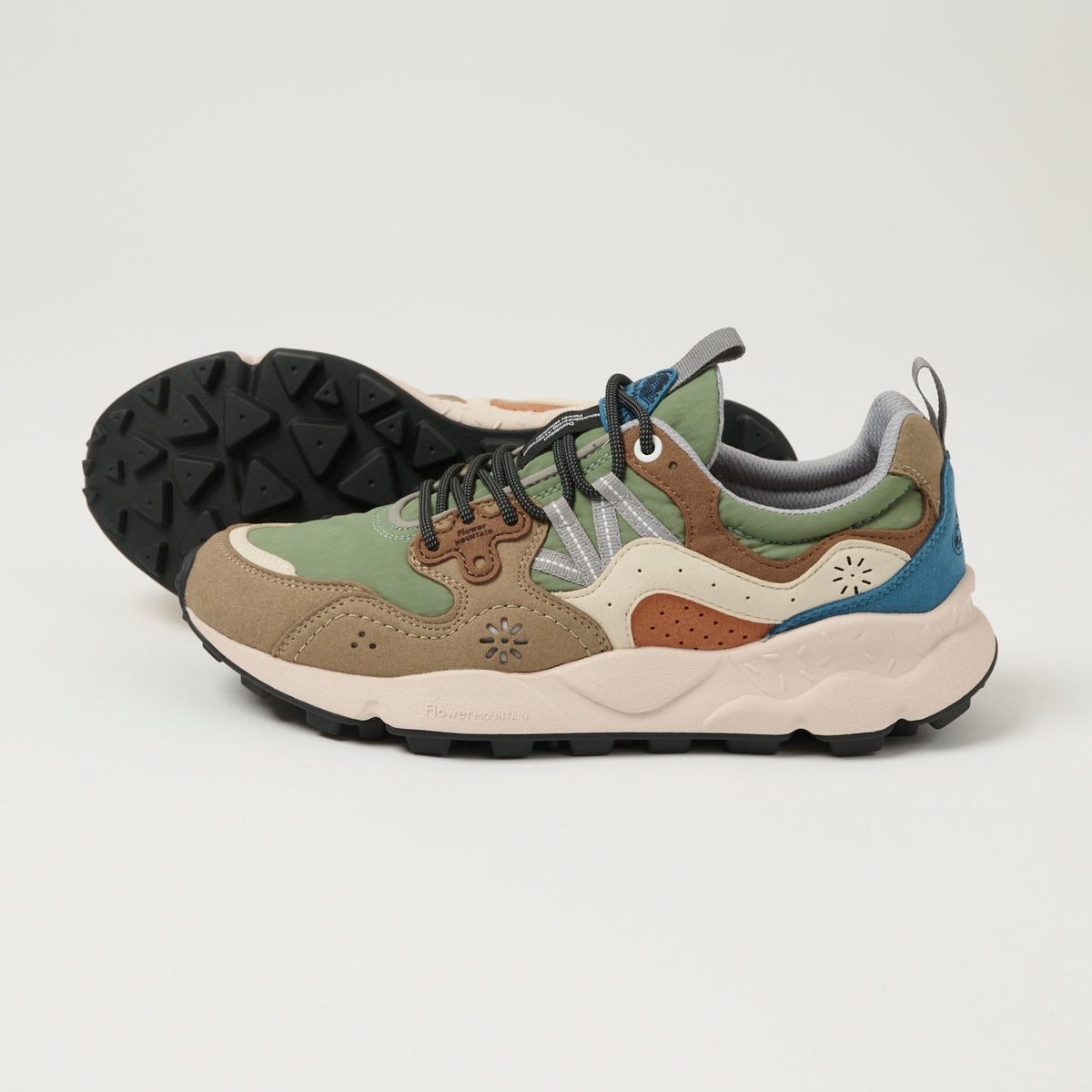 Flower Mountain Yamano 3 'Kaiso' Eco Suede Sneaker - Brown/Dark Brown