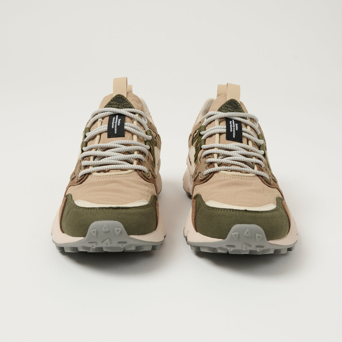 Flower Mountain Yamano 3 'Kaiso' Eco Suede Sneaker - Dark Grey/Sand
