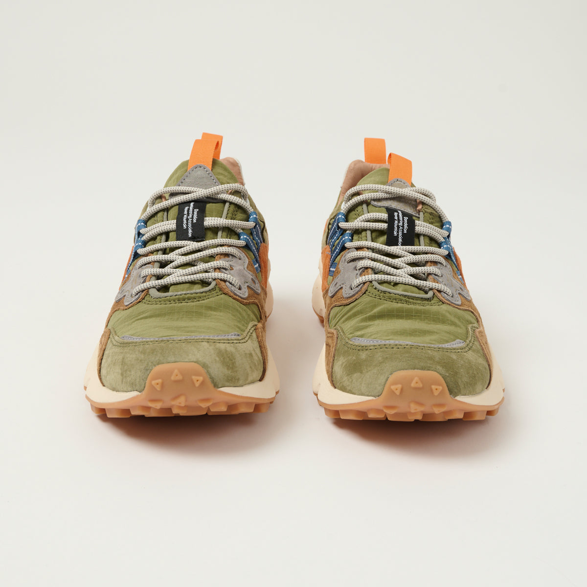 Flower Mountain Yamano 3 Suede/Nylon Sneaker - Militare/Brown