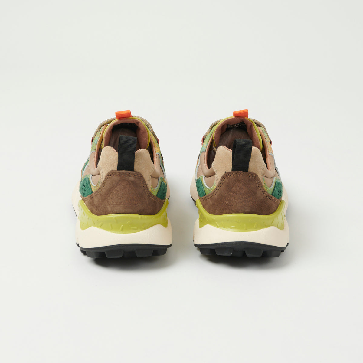 Flower Mountain Yamano 3 Suede/Nylon Sneaker - Brown-Green/Pastel