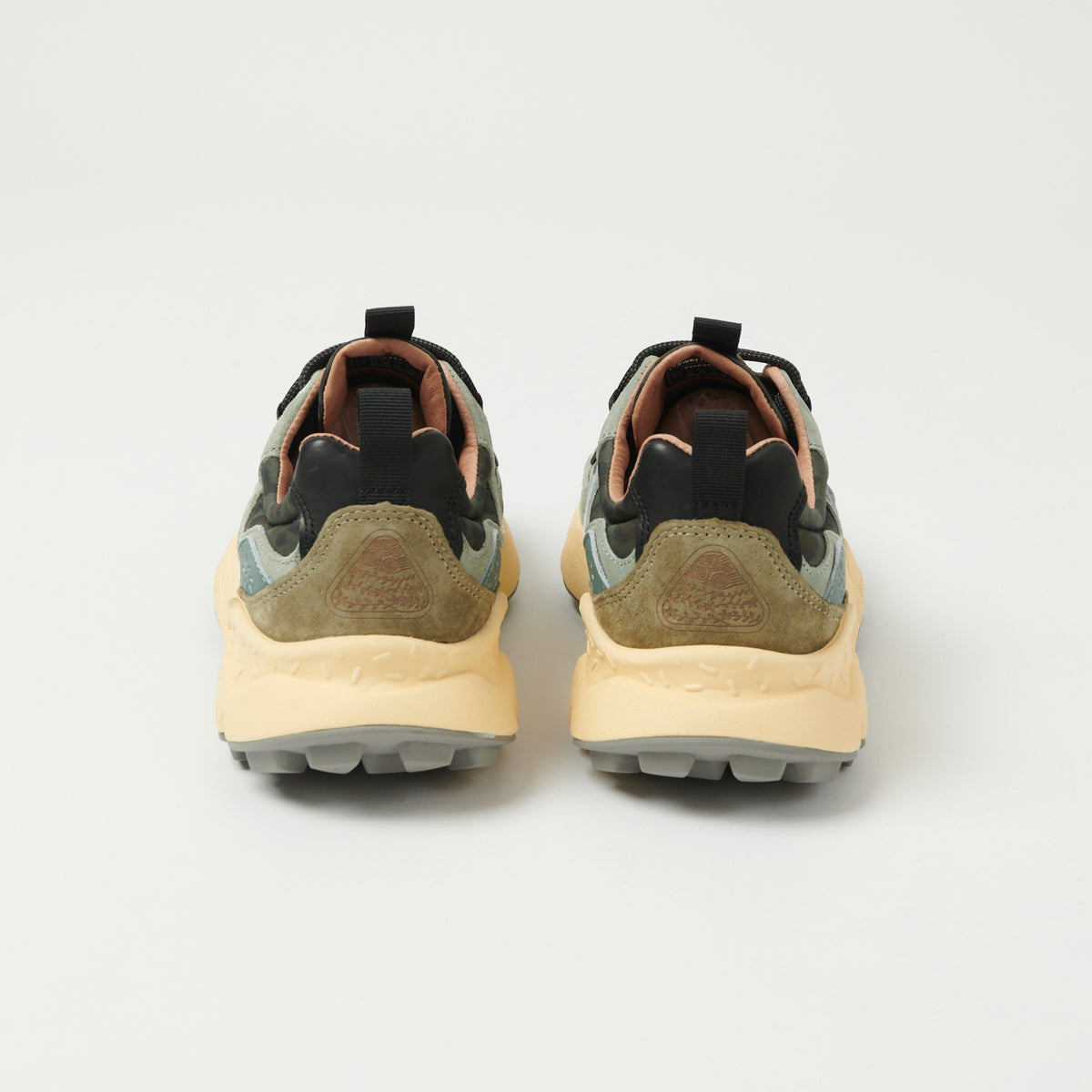 Flower Mountain Yamano 3 Suede/Nylon Sneaker - Anthracite/Green