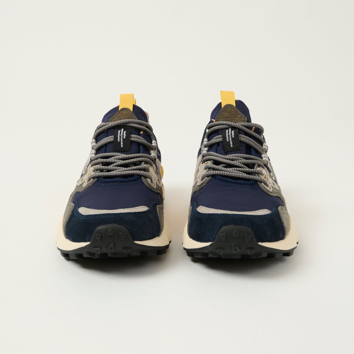 Flower Mountain Yamano 3 Man Suede/Nylon Sneaker - Navy/Blue/Grey