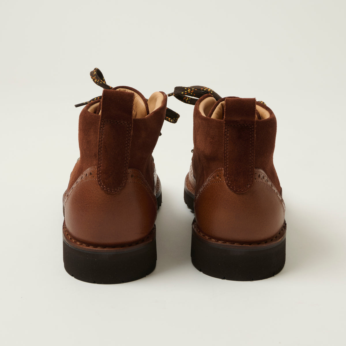 Fracap Magnifico M130 Wing Tip Suede Boots - Brown