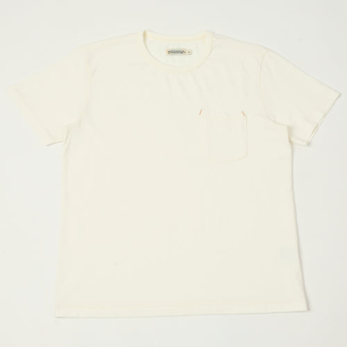 Freenote Cloth 13oz Pocket T-Shirt - White