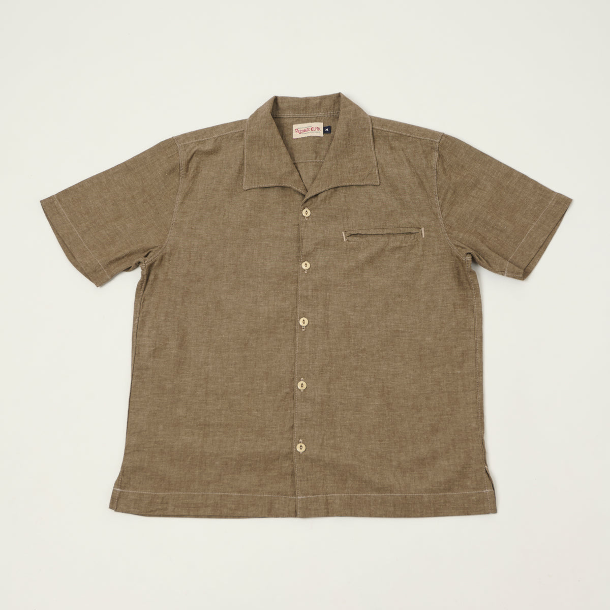 Freenote Cloth 'Cayucos' Short Sleeve Shirt - Dusty Brown