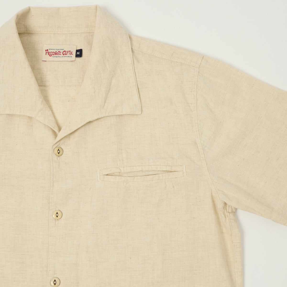 Freenote Cloth 'Cayucos' Short Sleeve Shirt - Sand