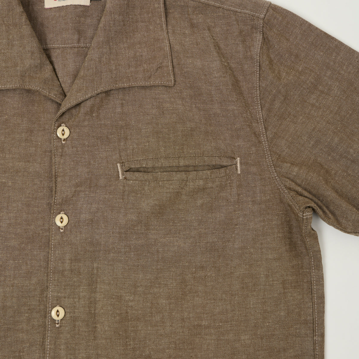 Freenote Cloth 'Cayucos' Short Sleeve Shirt - Dusty Brown