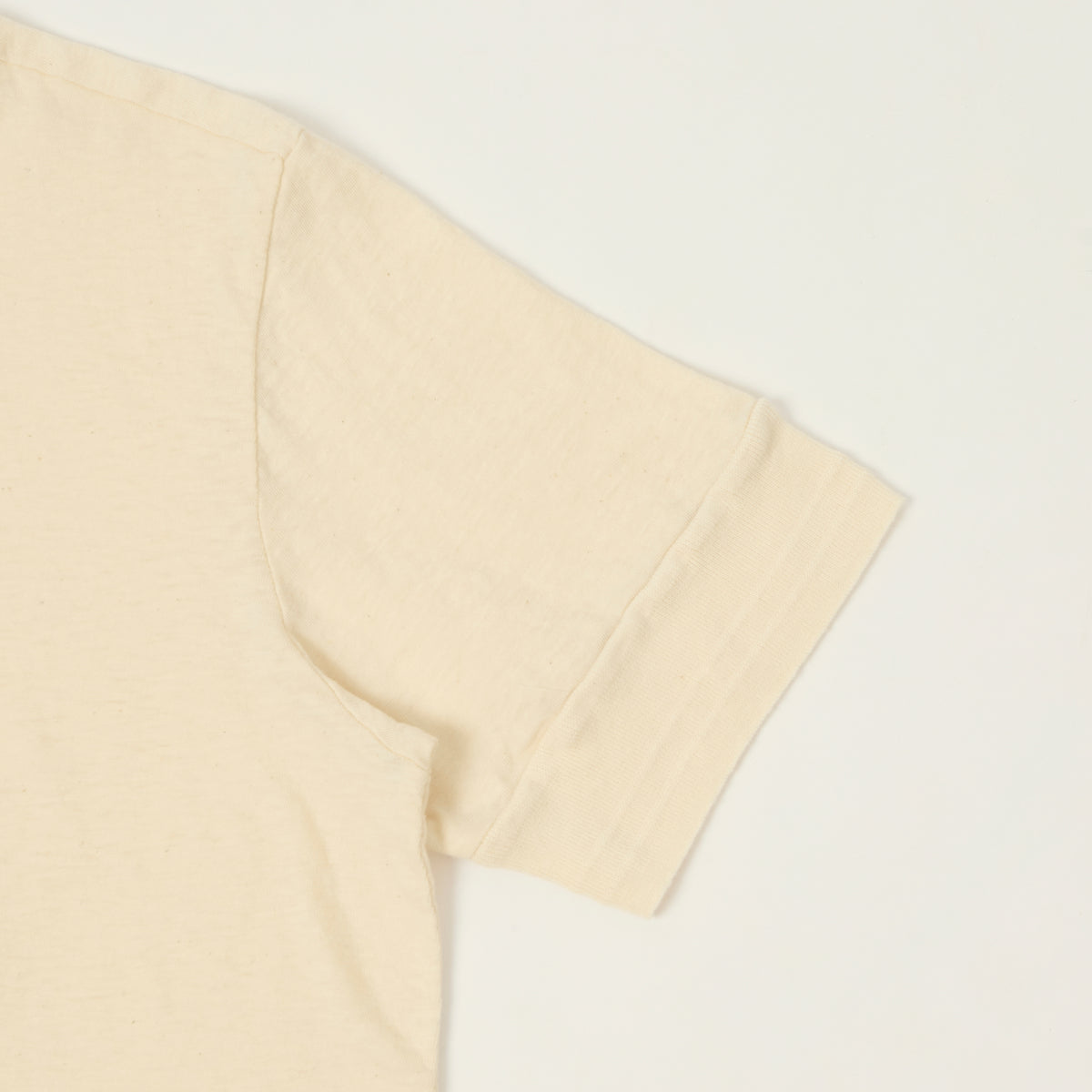 Freenote Cloth 'Fairmont' Short Sleeve Henley - Natural