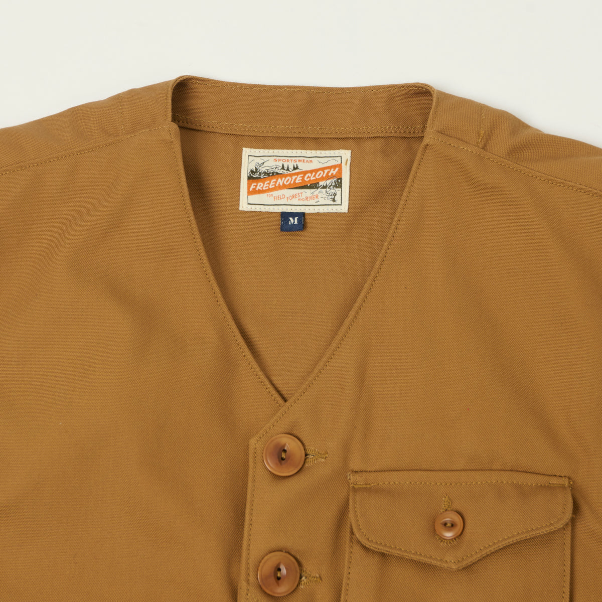 Freenote Cloth 'Keynot' Duck Canvas Hunting Vest - Brown
