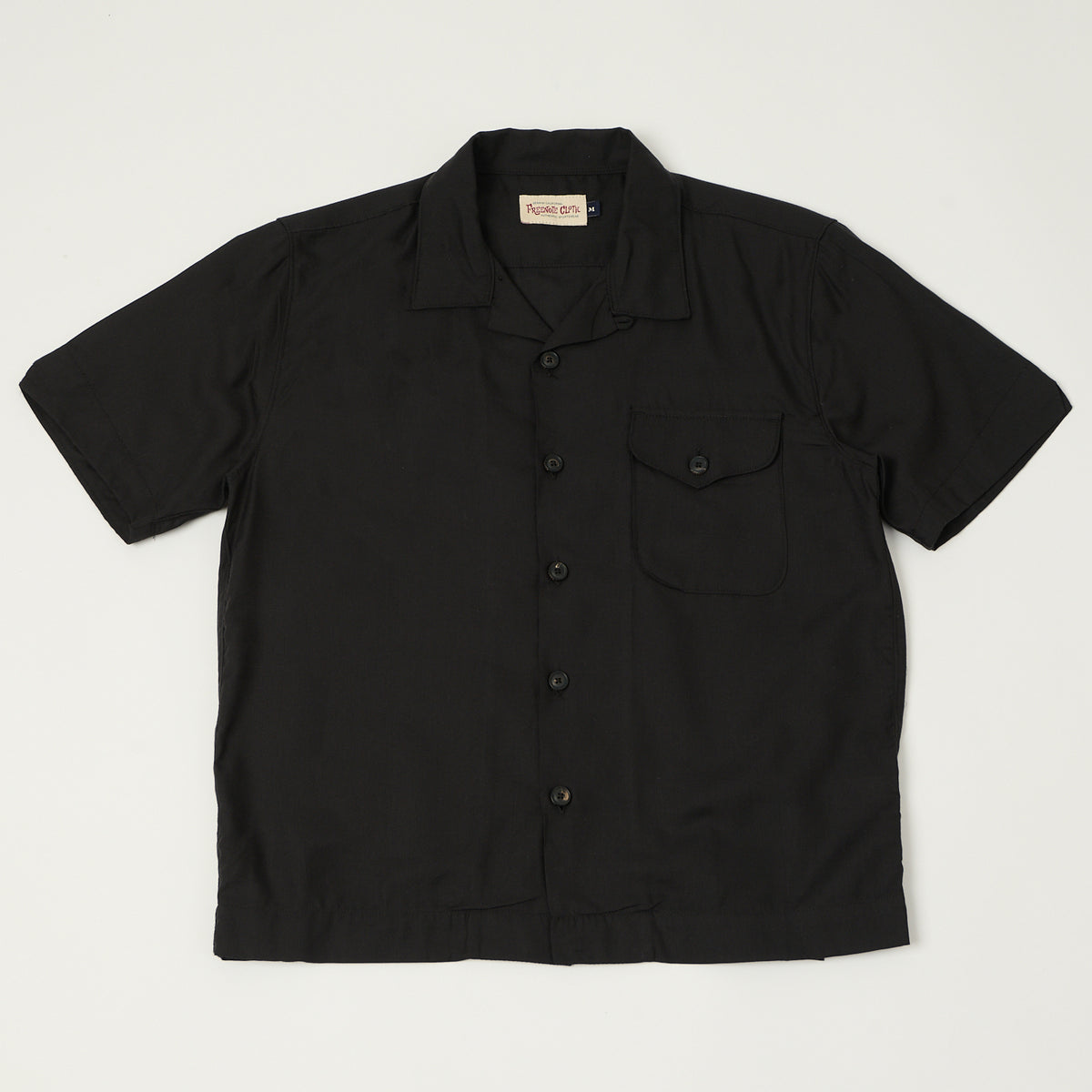 Freenote Cloth 'Jove' Short Sleeve Shirt - Black
