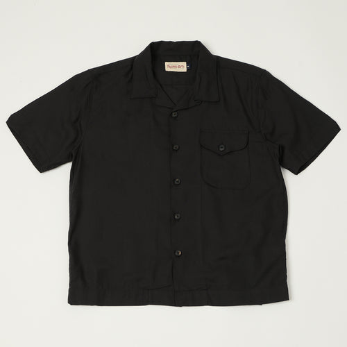 Freenote Cloth 'Jove' Short Sleeve Shirt - Black