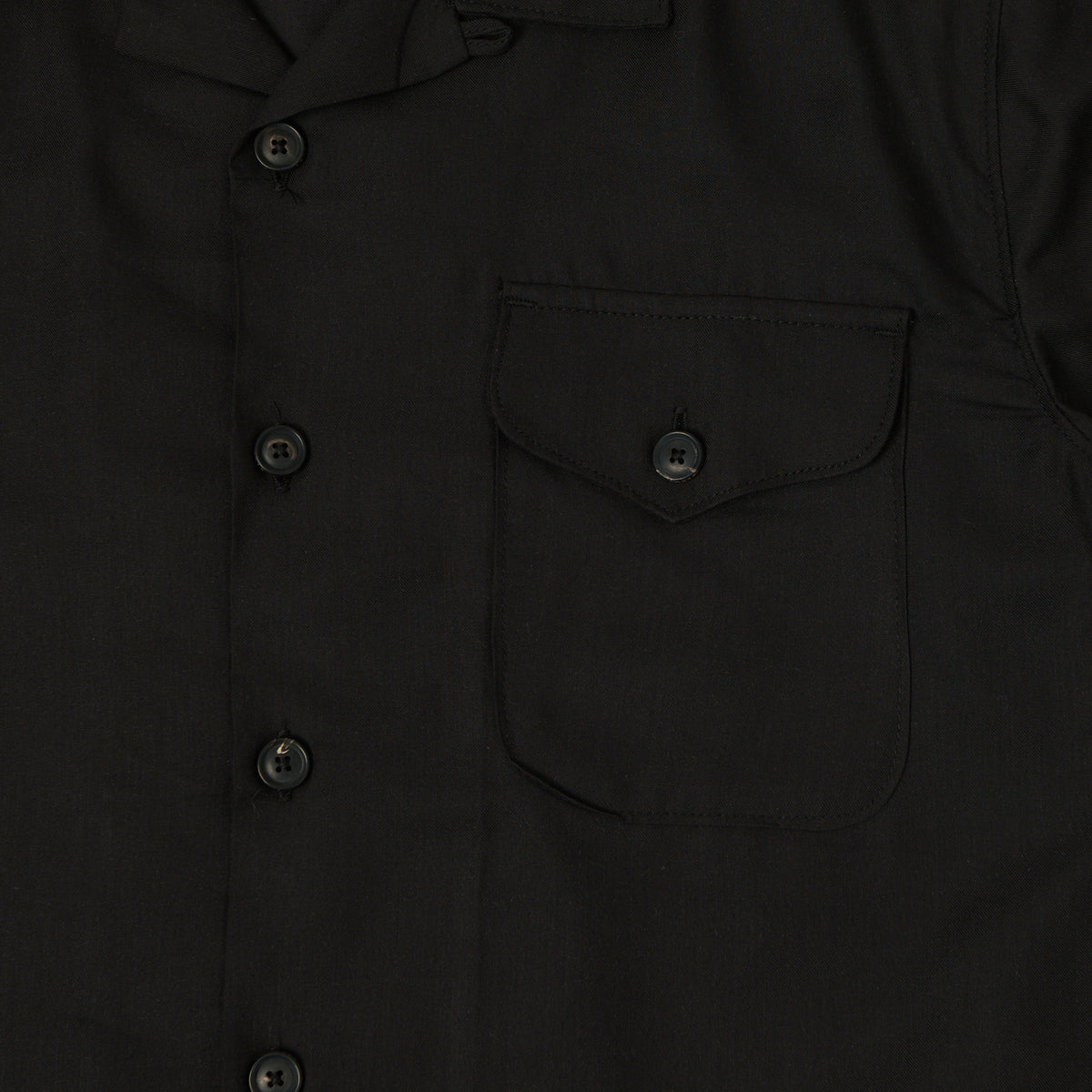 Freenote Cloth 'Jove' Short Sleeve Shirt - Black