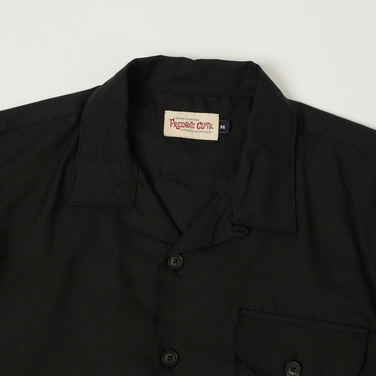 Freenote Cloth 'Jove' Short Sleeve Shirt - Black