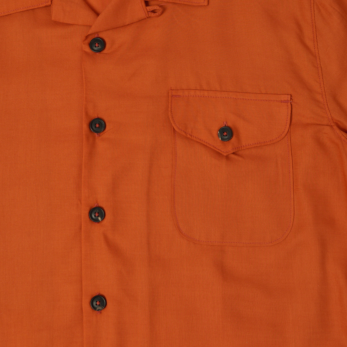 Freenote Cloth 'Jove' Short Sleeve Shirt - Orange