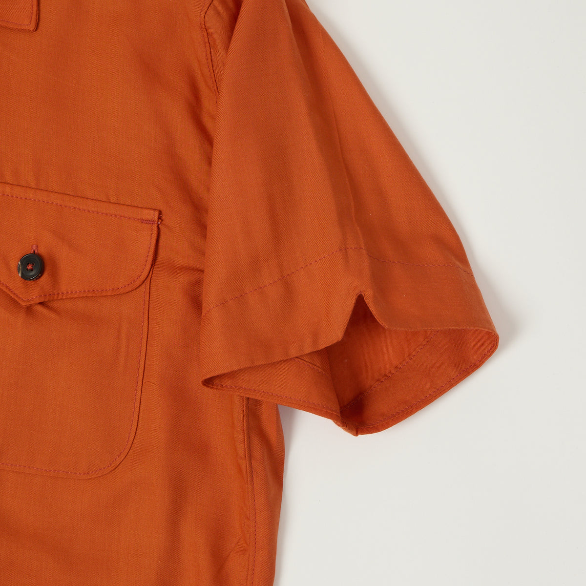 Freenote Cloth 'Jove' Short Sleeve Shirt - Orange
