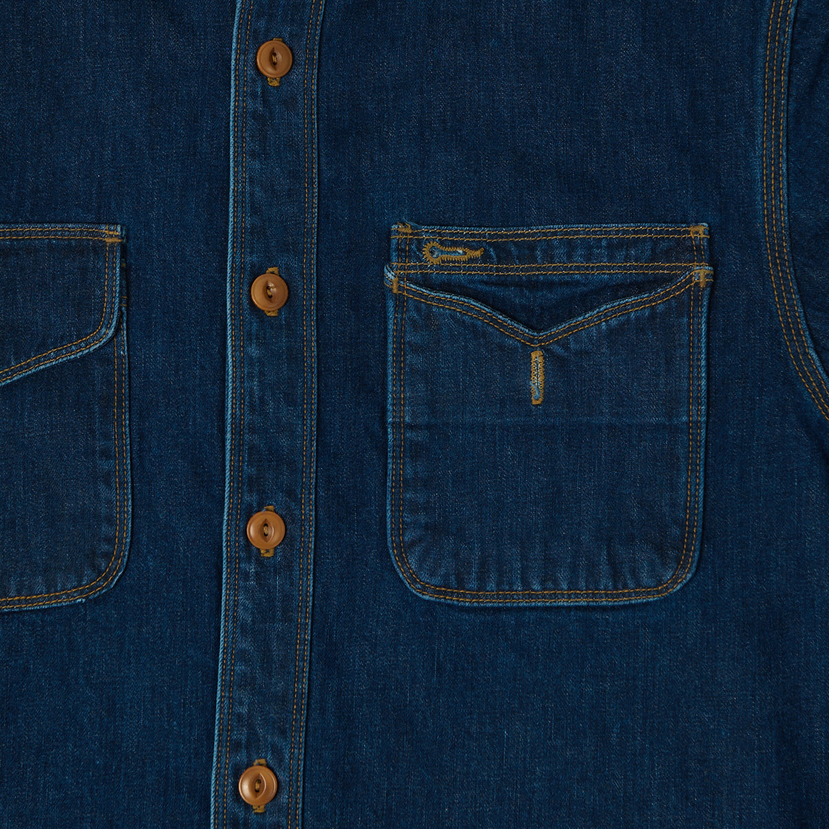 Freenote Cloth 'Lambert' 8oz Denim Work Shirt - Stone Washed