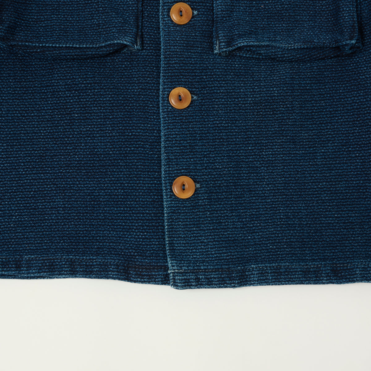 Freenote Cloth 'Midway' Indigo Sashiko Jacket - Rinsed