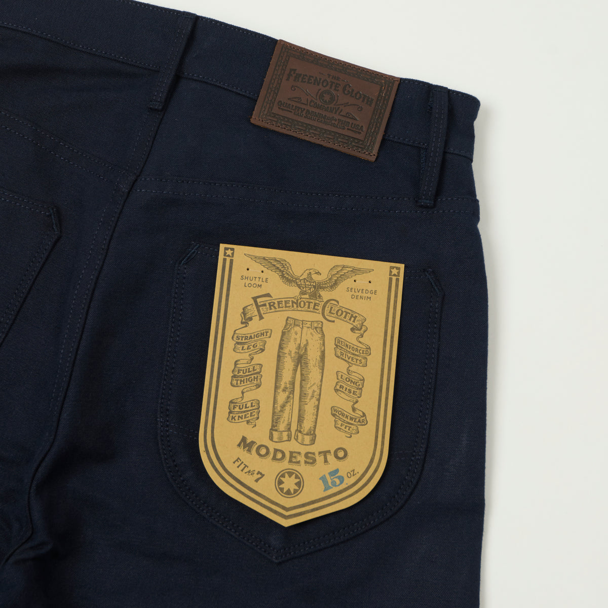 Freenote Cloth 'Modesto' 15oz Duck Canvas Trouser - Navy