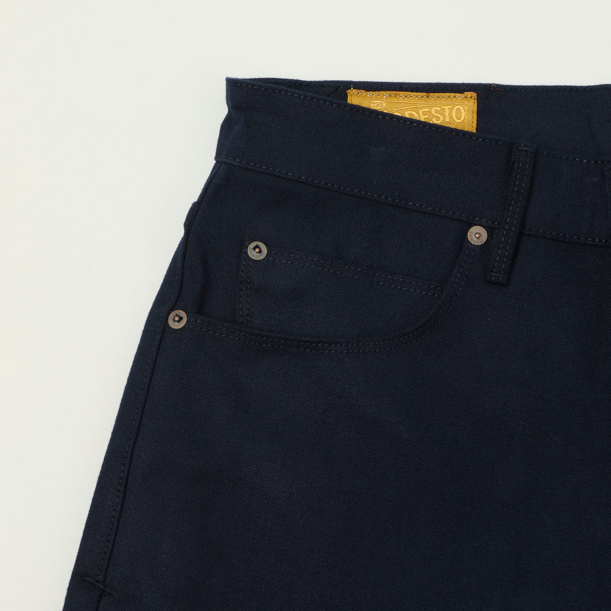 Freenote Cloth 'Modesto' 15oz Duck Canvas Trouser - Navy
