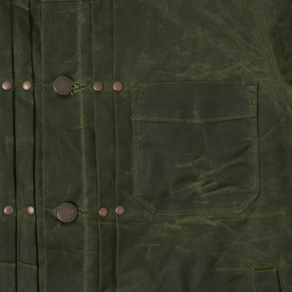 Freenote Cloth 'Riders' Waxed Canvas Jacket - Olive