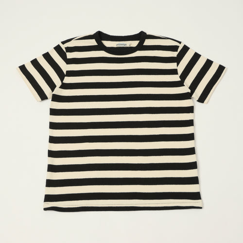 Freenote Cloth 'Shifter' Striped T-Shirt - Off White/Black