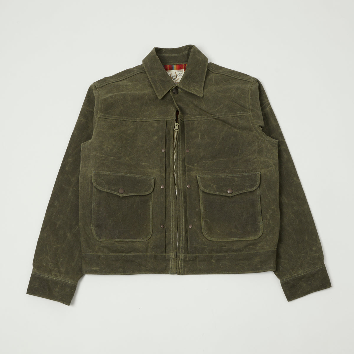Freenote Cloth 'Faro' Waxed Canvas Jacket - Olive