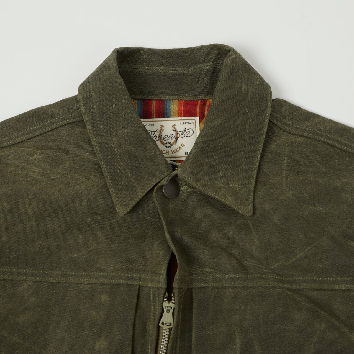 Freenote Cloth 'Faro' Waxed Canvas Jacket - Olive