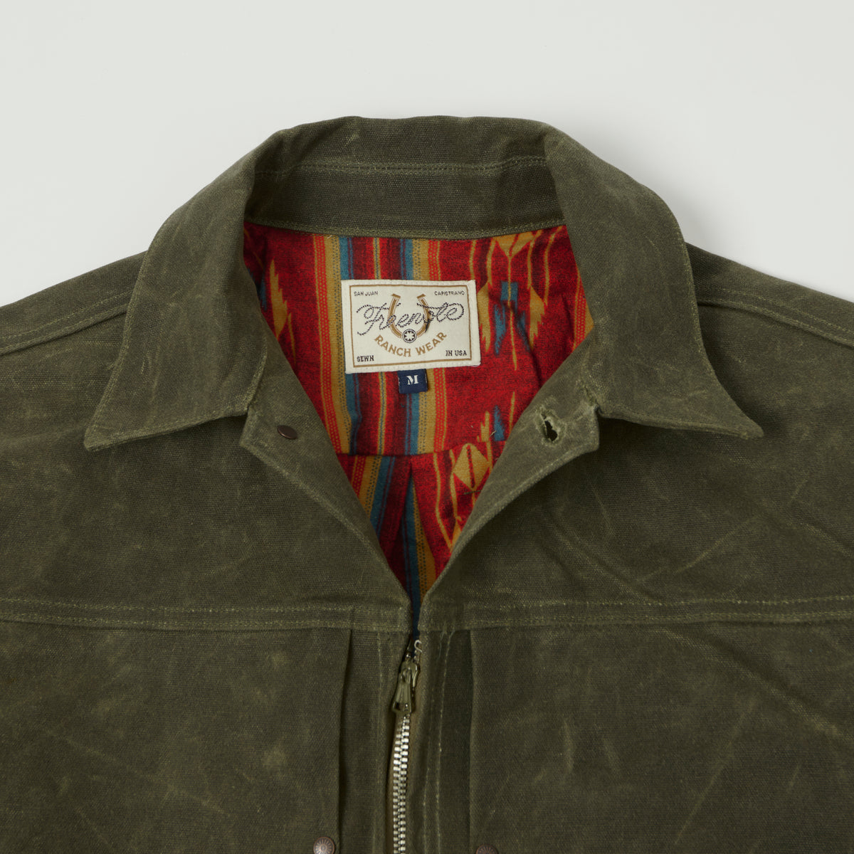 Freenote Cloth 'Faro' Waxed Canvas Jacket - Olive