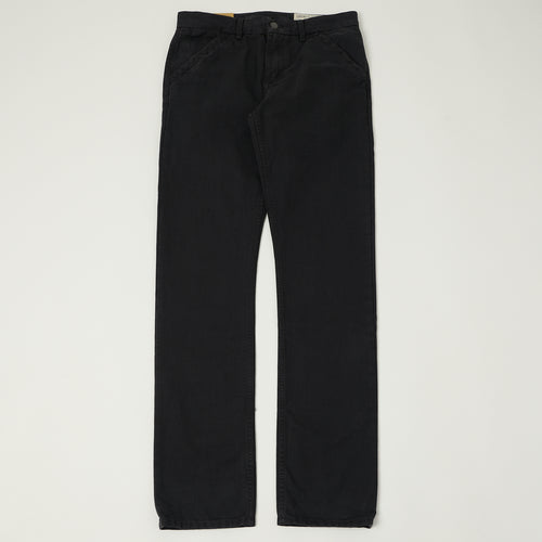 Freenote Cloth Heavyweight 14oz Slub Workers Chino - Black