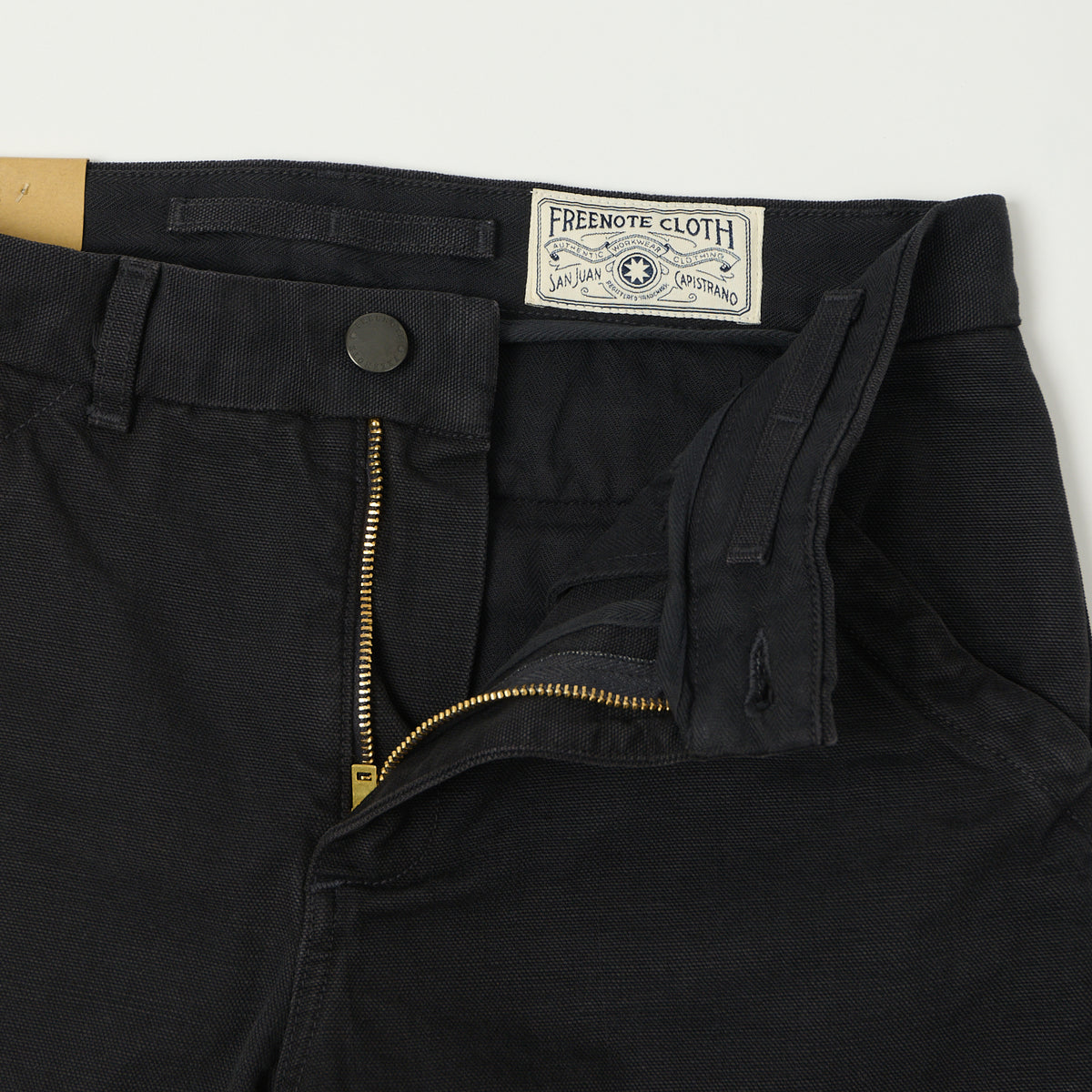 Freenote Cloth Heavyweight 14oz Slub Workers Chino - Black