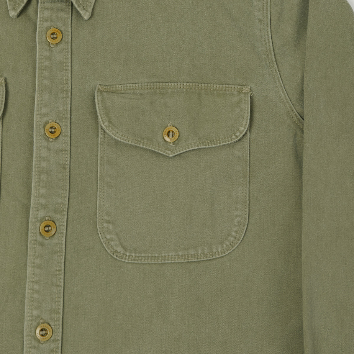 Freenote Cloth Sateen Work Shirt - Green