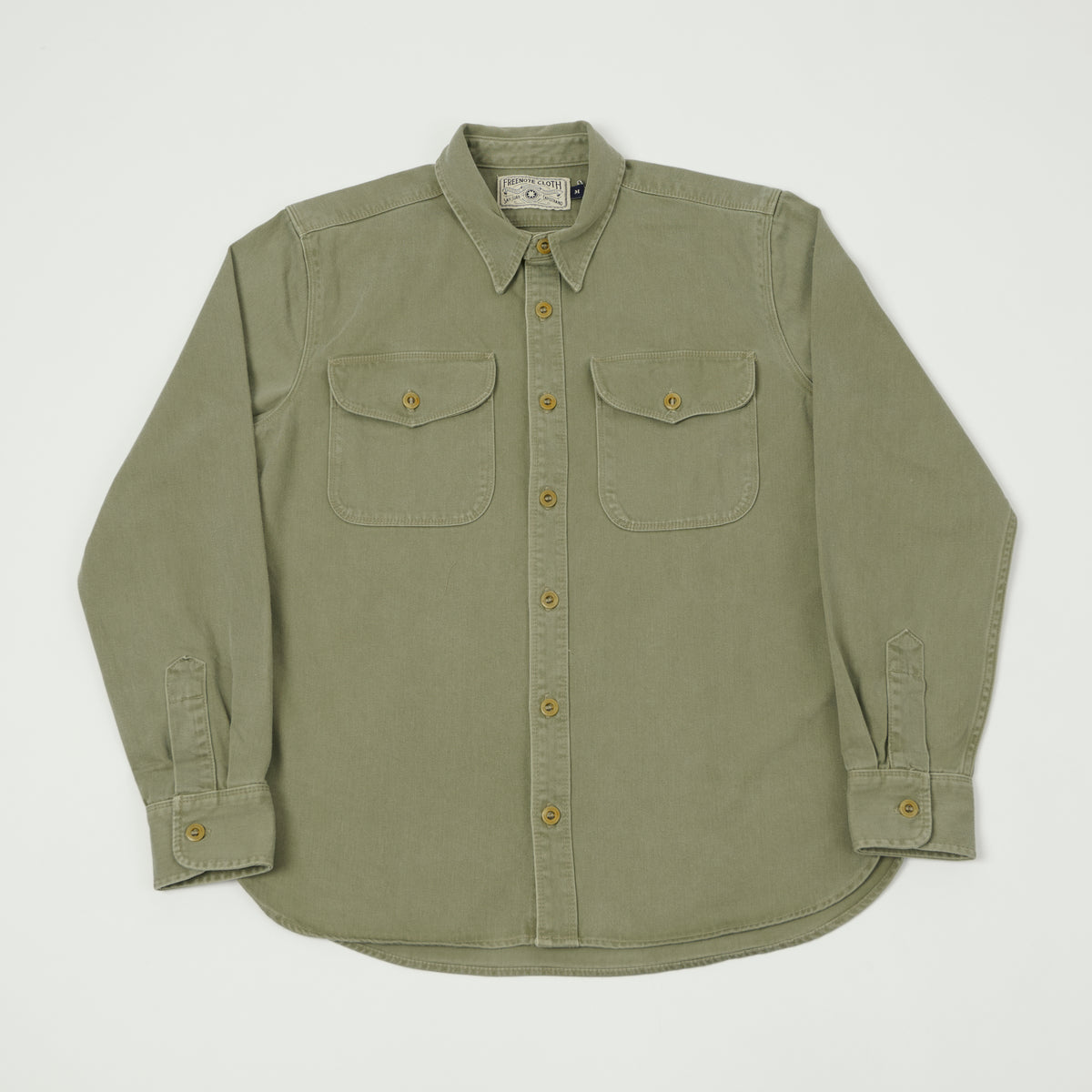 Freenote Cloth Sateen Work Shirt - Green