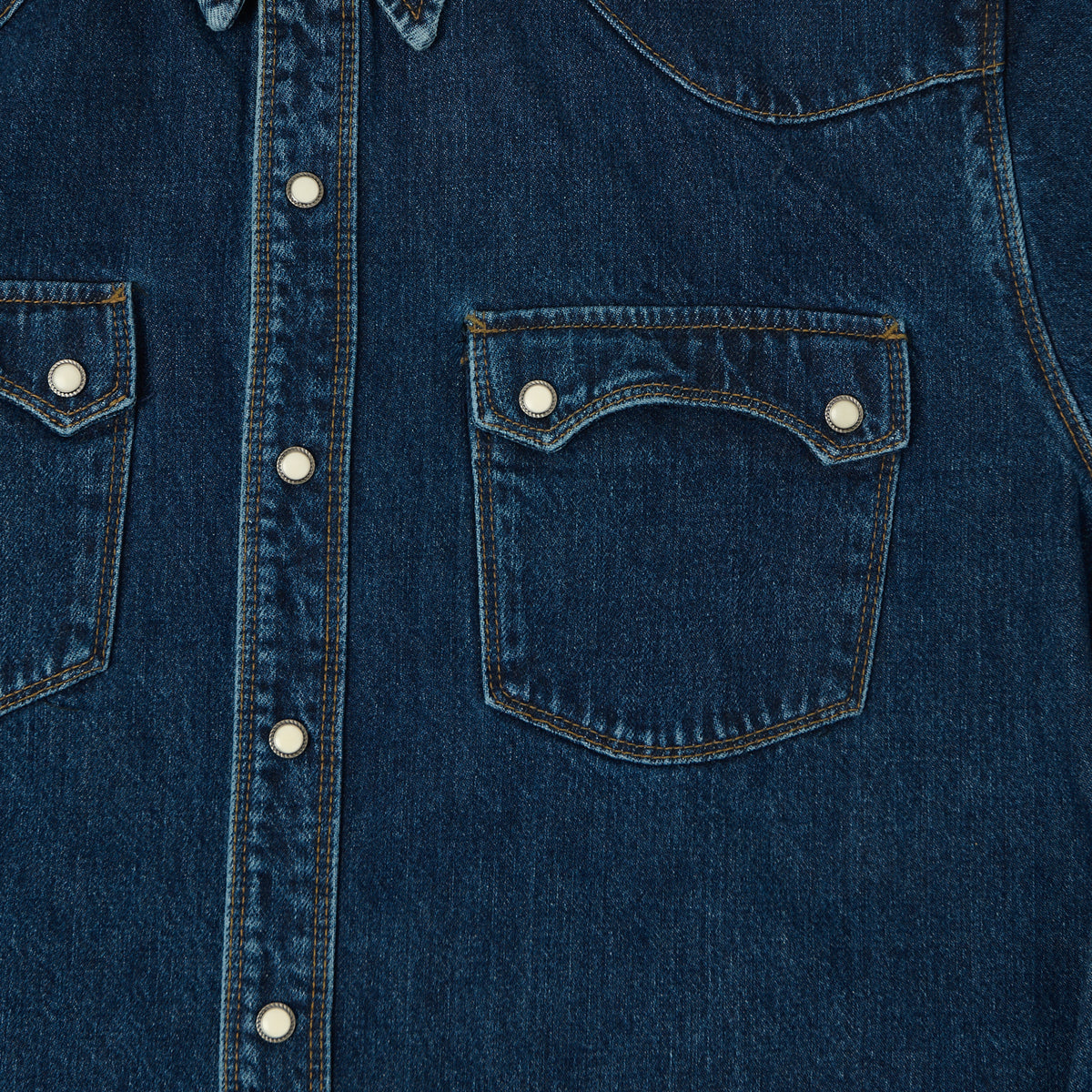 Freenote Cloth 'Modern' 11oz Denim Western Shirt - Stone Wash