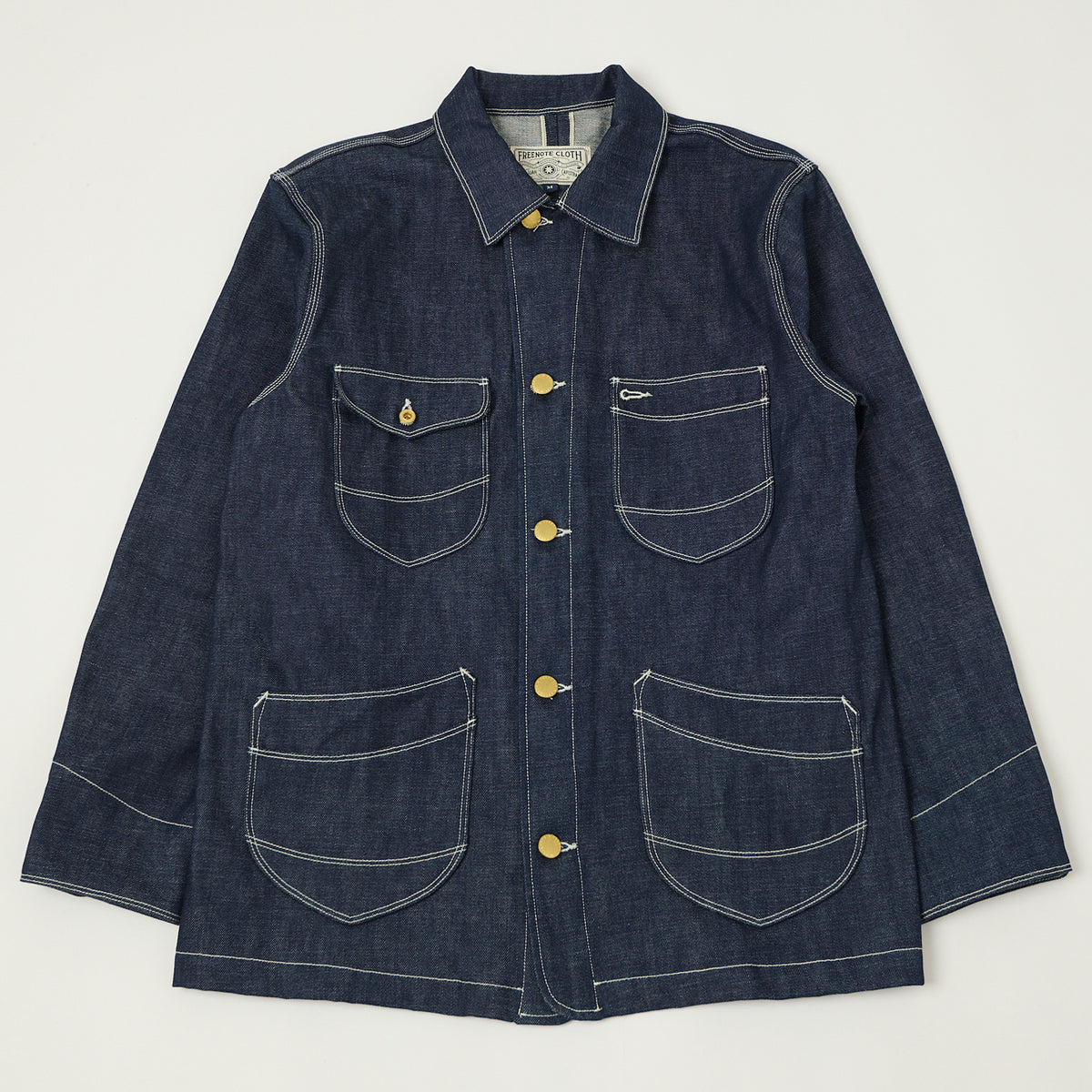 Freenote Cloth 'Modesto' 11oz Memphis Blue Denim Coverall Jacket - Raw