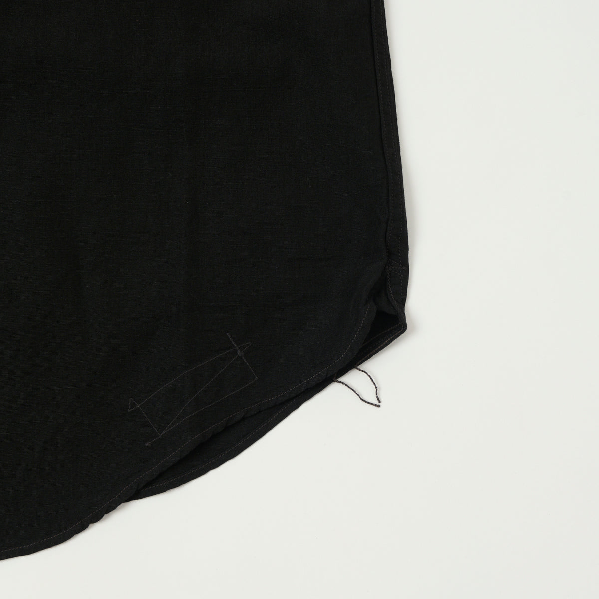 Freewheelers & Co Union Special Overalls 'Big Bertha' S/S Chambray Work Shirt - Black