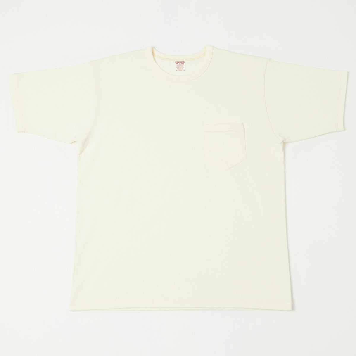 Freewheelers & Co Power Wear Short Sleeve Pocket Tee - Off White