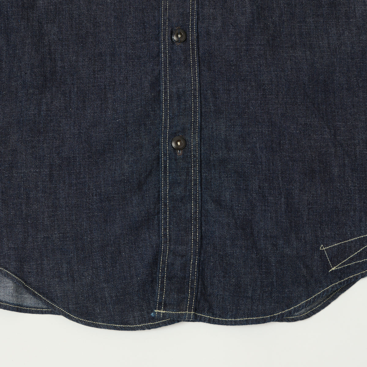 Freewheelers & Co Union Special Overalls 'Diamond Cracker' 8oz Denim Work Shirt - Indigo