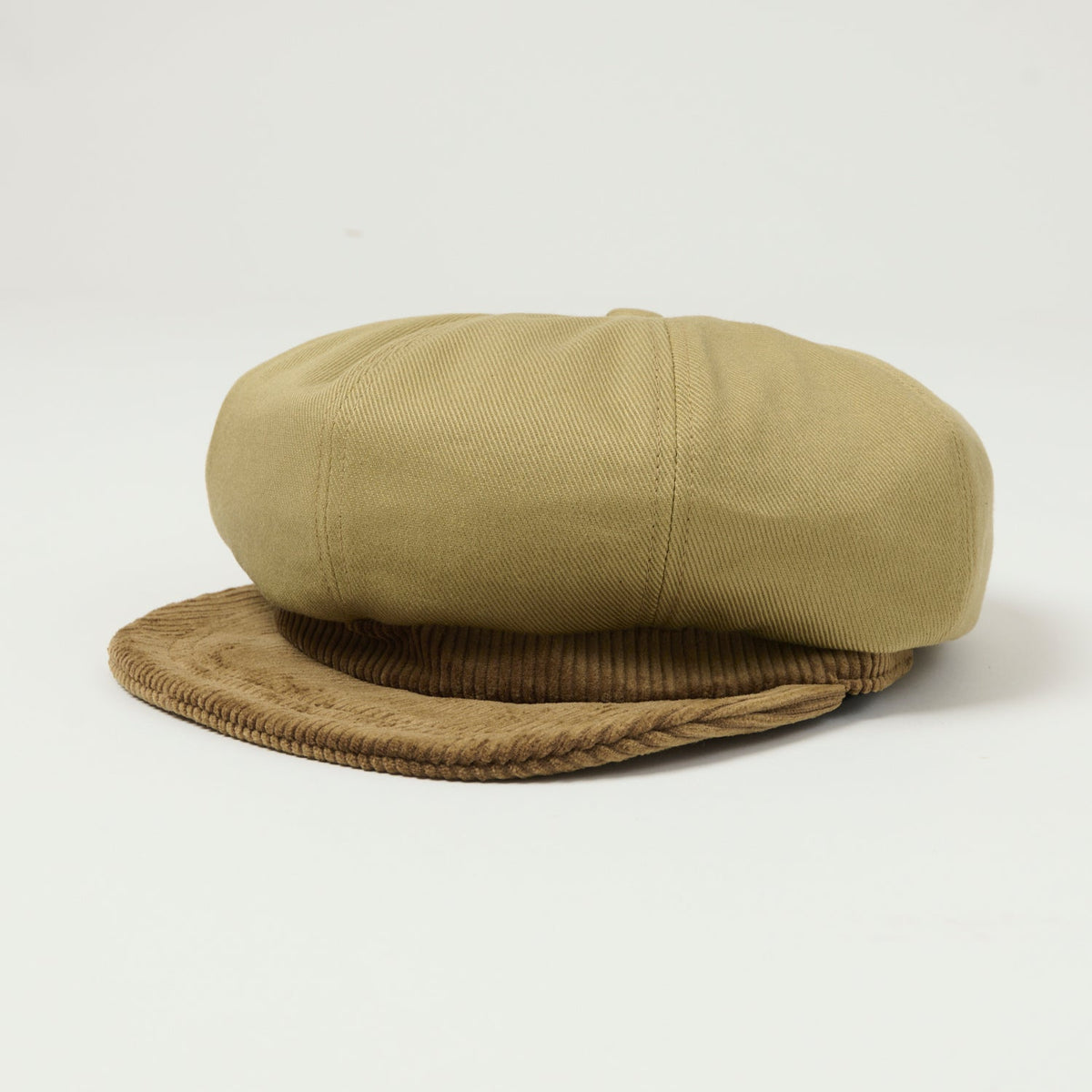 Freewheelers & Co Union Special Overalls 'Jam Buster' Flat Cap - Beige