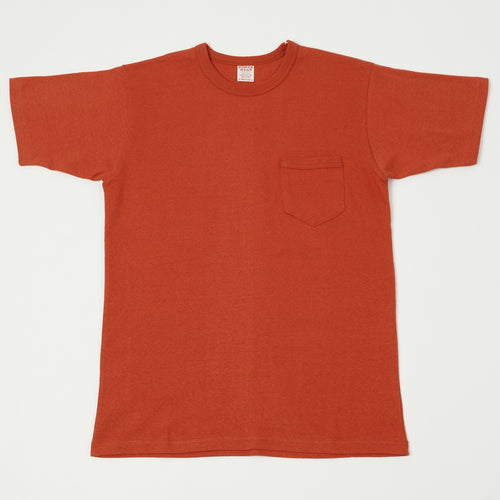 Freewheelers & Co Power Wear Short Sleeve Pocket Tee - Dry Red