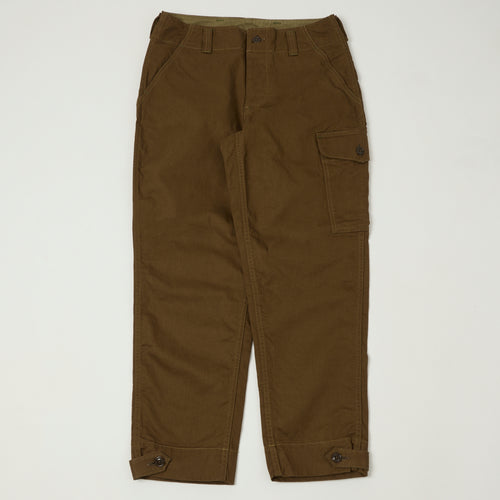 Freewheelers & Co Union Special Overalls Aviators Trouser - Dark Sepia Brown