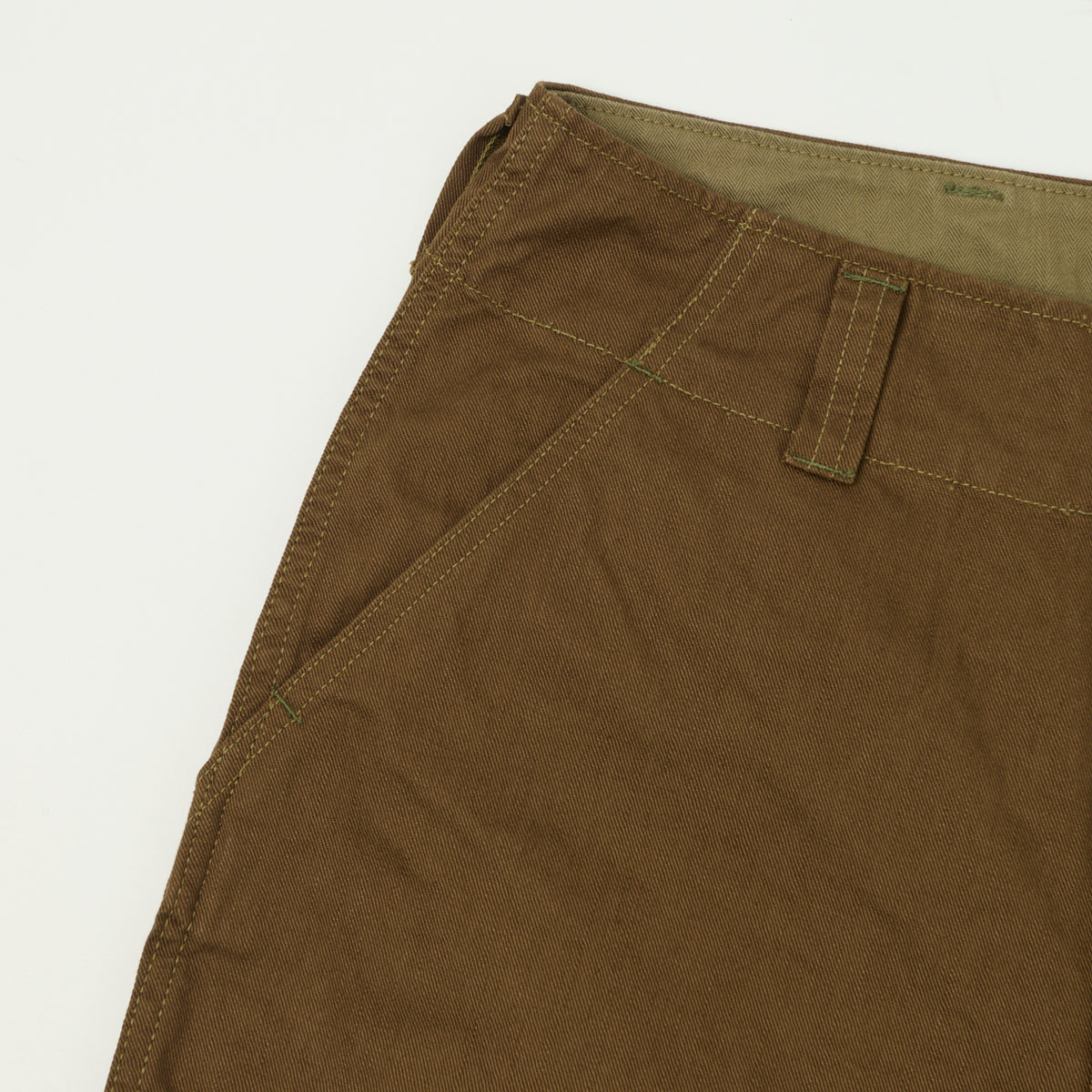 Freewheelers & Co Union Special Overalls Aviators Trouser - Dark Sepia Brown