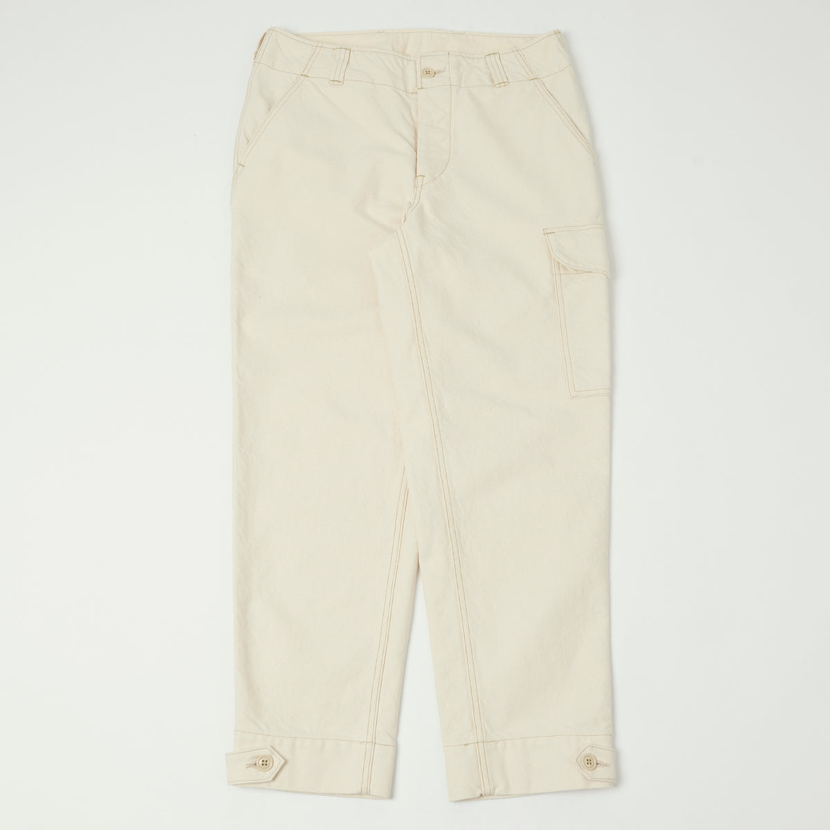 Freewheelers & Co Union Special Overalls Aviators Trouser - Raw White