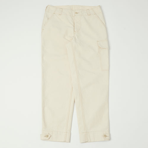 Freewheelers & Co Union Special Overalls Aviators Trouser - Raw White